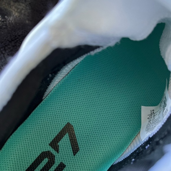 Nike Force Zoom Mike Trout 7 Baseball Cleats White Black Size 14 New Without Tag - Picture 5 of 8